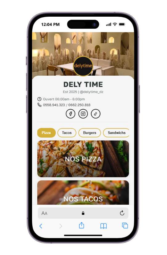 QR Code Menu
